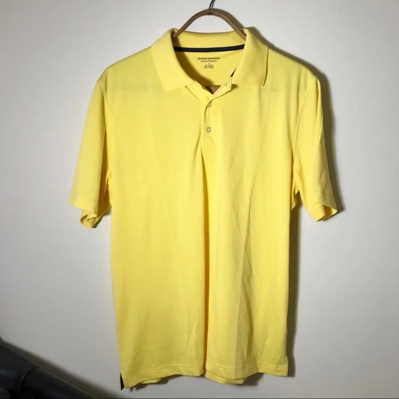 NWOT Amazon Essentials Men's Regular-fit Quick-Dry Golf Polo Shirt Yellow medium - Picture 6 of 9